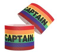 2 Pièces Brassard de Capitaine de Football Multicolore Élastique | Nylon Réutilisable, Marquage Clair, pour Entraîneurs et Athlètes, Sport Collectif, Entraînement Rugby