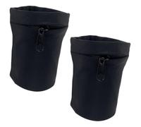 2 Pièces Brassard de Course Noir en Polyester, Léger et Respirant | Design Élastique, Protection du Mobile, Format Pratique, Usage Sportif, Style Créatif, Finition Sobre