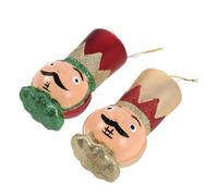 2 Pièces Breloques Figurines de Noël à Suspendre