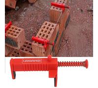 2 pièces brique doublure coureur nivellement mesure fil tiroir outil fixateur brique ligne Clips extracteur fil pince pour bâtiment Construction luminaire(Extracteur de ligne de maçonnerie rouge)