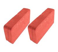 2 Pièces Brique Factice Cassable en Mousse Rouge pour Spectacles de Scène | Aspect Réaliste, Accessoire Léger et Sûr, Usage Halloween, Scènes Dynamiques, Look Brique Rouge