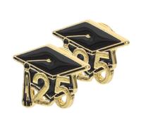 2 Pièces Broche Commémorative en Alliage Élégante | Cérémonies de Graduation et Commémorations D’examen, Épinglette de Revers, Résistante à Déformation