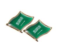 2 Pièces Broche Émail de Arabie Saoudite de Pins pour Vêtements Chapeaux et Sacs Accessoire Durable et Élégant pour Amateurs de Voyage Patriotisme