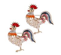 2 Pièces Broche Émail Œil de Chat Épinglette Amusante pour Accessoire de Mode Original