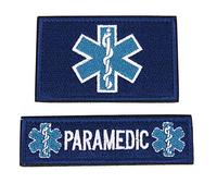 2 Pièces Broderie Militaire Patch Urgence Technicien Médical Paramédic Brodé Militaire Patches Badges Brassard Badge Autocollants pour Jean Vêtements