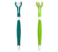 2 Pièces Brosse a Dent pour Chien,Brosse à dents pour animaux de compagnie | pour le Nettoyage et le Soin des Dents du Chien,pour Animal Chiens et Chat Améliore l'hygiène Buccale