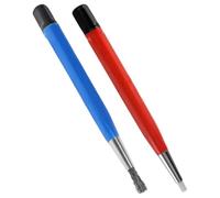 2 Pièces Brosse à Gratter Électronique en Nylon | Prise Confortable, Style Moderne et Élégant, Usage Présent, Coloris Rouge ou Bleu