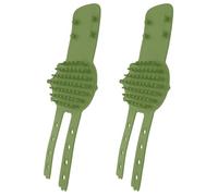 2 Pièces Brosse D'angle pour Chat Auto-massage Réglable en Silicone Vert | Coins Intérieurs, Base Antidérapante, Stable Carrelage et Bois, Adaptée aux Foyers Plusieurs Chats