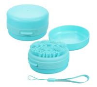 2 Pièces Brosse de Bain Bébé en Silicone Souple | Usage Polyvalent pour Bains et Massages, Contact Non Irritant, Réutilisable, Couleur Bleu Ciel