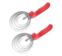 2 Pièces Brosse de Curry Réversible Mue, Peigne à Dents Striées