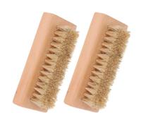 2 Pièces Brosse de Nettoyage, Double Face en Bois | Poils Blancs Denses et Souples, Prise en Main Confortable, pour Ukulélé, Violon, Maison et Salle de Pratique