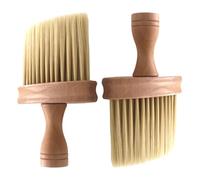 2 Pièces Brosse de Nettoyage Manche en Bois, Khaki | Nylon Doux, Prise en Main Facile, Entretien sans Rayure, pour Cordes, Violon, Batterie, Cello