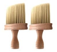 2 Pièces Brosse de Nettoyage pour Instruments Manche en Bois, Kaki | Nylon Compact, Enlève la Poussière, pour Mandoline et Violon, Pratique pour Musiciens et Professeurs
