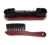 2 Pièces Brosse de Nettoyage pour Table de Billard en Bois PVC | Outil de Nettoyage de Fer à Cheval, Poils de Deux Longueurs, Prise Confortable et Sûre, sans Rayer le Drap