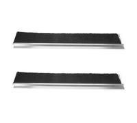 2 Pièces Brosse de Porte D'entrée, Joint Large Noir | Nylon à Double Densité, Insertion Standard, Protection Toute L'année, pour Seuils Irréguliers et Ateliers