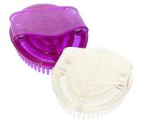 2 Pièces Brosse de Souple Pvc Multifonction, de Bain Portable | Nettoyage du Corps, Massage, Élimine les Peaux Mortes, Usage
