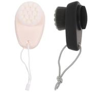 2 Pièces Brosse Faciale Double Face Manuelle en Silicone pour Femme