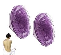 2 Pièces Brosse Méridienne, Brosse De Massage Ventre En Silicone, Brosses Massage Méridien Pour Tout Le Corps, Masseur À Pression Méridien Portable, Outil De Massages Corporel, Pour Dos, Cou, Mains