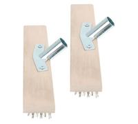 2 Pièces Brosse Métallique de Pont à Long Manche | Fil D’acier Cuivré, Usage Humide ou Sec, Têtes Dures, Dalles, Marches et Sols de Garage