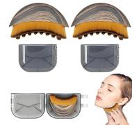 2 pièces Brosse pour le contour du visage lymphatique, masseur de drainage lymphatique pour le visage, le menton et la mâchoire, brosse pour le visage sec pour améliorer la circulation design