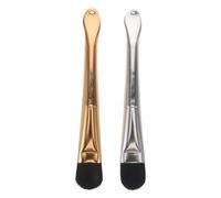 2 Pièces Brosse pour Masque Facial à Double Tête, Poils Souples | Application Uniforme pour Crème et Boue, Large Côté et Pointe Étroite, Usage Maison ou Voyage