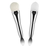 2 Pièces Brosse pour Masque Facial en Silicone à Double Embout | Spatule et Tête à Poils Souples, Outil Réutilisable Portable, Usage Spa à Domicile et Professionnel