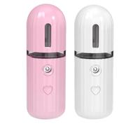 2 Pièces Brumisateur Facial Portable ABS à Fine Brume Hydratante | Grosse Capacité, Format USB Rechargeable, Usage Quotidien, Ne Ruine Pas le Maquillage, pour Peau Sèche