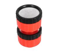 2 Pièces Buse D’arrosage pour Tuyau de Jardin, Pulvérisateur Rouge | Acier Inoxydable et Abs, Large Plage de Pulvérisation, Raccord Facile, Usage Industriel et Petites Pelouses