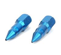 2 pièces buse de pistolet à graisse tout acier nez d'aiguille et nbsp pistolet à graisse injecteur buse distributeur accessoire de pistolet à graisse(bleu)