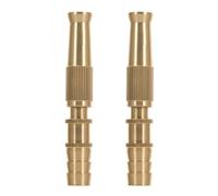 2 Pièces Buse en Laiton de Jardin Réglable, Diamètre 12 MM | Laiton Robuste, Embout Amovible et Fileté, Contrôle de Jet, pour Arrosage de Serrage et Animaux