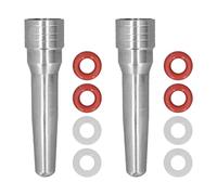 2 pièces buse vapeur machine à café en acier inoxydable 51mm - mousse de lait fine et durable, résistant haute température, compatible EC680 et ECP3420 - pour maison café salon