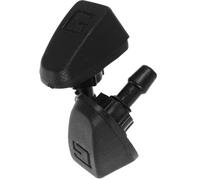 2 Pièces Buses de Pulvérisation de Lave-glace Universelles Noire | Plastique, Design Intégré, Compatible Plupart des Voitures, Résistance au Bouchage, Pare-brise
