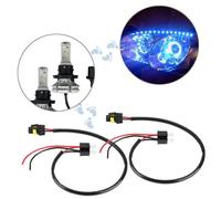 【2 pièces】 câble adaptateur de cordon d'alimentation H4, prises H4 à 9006 faisceau d'ampoule câble adaptateur de conversion