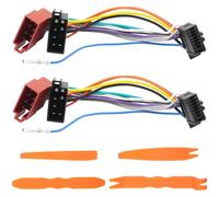 2 Pièces Câble Adaptateur Faisceau Autoradio Fiche ISO Radio pour Pioneer