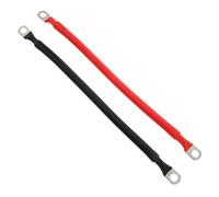 2 Pièces Câble D’Alimentation de Batterie 2 Awg Cuivre Étamé | Chute de Tension, Bornes Annulaires Étamées, Repères Imprimés, pour Modules Dc et Solaire