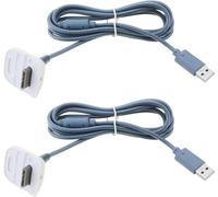 2 Pièces Câble De Chargement Usb Adaptateur De Plomb Chargeur 1,5 M Câble De Chargement De Batterie Usb Chargeur Compatible Avec Xbox 360 Contrôleur De Manette De Jeu Sans Fil