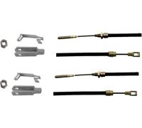 2 pièces - Câble de frein pour Peitz avec chape - HL:900mm - GL:1175 mm