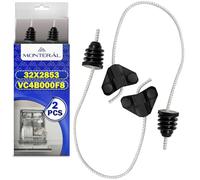 2 Pièces Câble de Porte pour Lave Vaisselle avec Code D'origine 32X2853 VC4B000F8 pour Brandt pour Fagor pour Aspes pour DeDietrich pour Edesa - MONTERAL