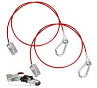 2 Pièces Câble Remorque Rouge, 1 Meter Câble De Sécurité Remorque, Corde de sécurité Breakaway avec Mousqueton pour Toutes Les Remorques Freinées Courantes