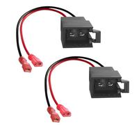 2 Pièces Câbles Autoradio Enceinte Connecteurs Fiche Faisceau Cosse Kit, Adaptateur de Haut-Parleur de Voiture Compatible avec Volkswagen Audi Renault Nissan