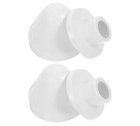 2 Pièces Cache-boulons Décoratif Mural, Plastique Blanc Conique | Cache les Boulons et Trous, Design Moderne Lisse, Installation Rapide, Salle de Bain, Sièges Standards