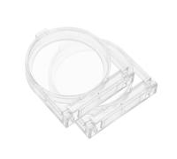 2 Pièces Cache-bouton Rond Transparent 41mm en Plastique