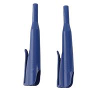 2 pièces cache-crayon de charpentier protecteur de marqueur de travail du bois à long nez avec clip de poche pour crayons de charpentier mécaniques outils de construction noir (Bleue)