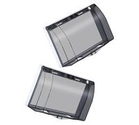 2 Pièces Cache de Prise Électrique, Double Position | Plastique, Design Moderne et Discret, Protège la Poussière, pour Interrupteurs Muraux et Prises