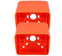 2 pièces Cache de Prise Électrique Étanche pour Borne de Charge | Plastique Orange, Format 10,5x10x9,5cm, Usage Extérieur, pour Borne et Prise de Charge