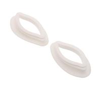 2 Pièces Cache-œil en Silicone Blanc Protection, pour Masque LED | Compatible Spa Facial Machine, Couverture Mains Non Contraignantes, Bloque la Lumière Led, Confort pour Peaux Sensibles