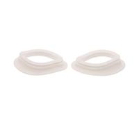 2 Pièces Cache-œil en Silicone pour Masque LED Visage, Protection Oculaire | Insert Blanc pour Soin à Domicile, Bloque la Lumière Rouge, Doux pour Peau Sensible