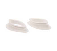 2 Pièces Cache-œil pour Masque LED de Beauté Faciale en Silicone Blanc | Écran Oculaire Souple et Léger, Couverture Uniforme, Utilisation sans Assistance à Domicile ou Pendant des Séances Spa
