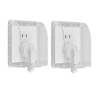 2 Pièces Cache Interrupteur Mural, Cache Prise Etanche Electrique Murale, Boîte Étanche Universelle Pour Prise, Cache-Boîte Eau Couvercle Prise Pour Courant, Couvercle Interrupteur Pour Salle De Bain
