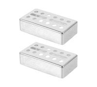 2 Pièces Cache-micro Humbucker à Deux Fentes en Laiton Argenté